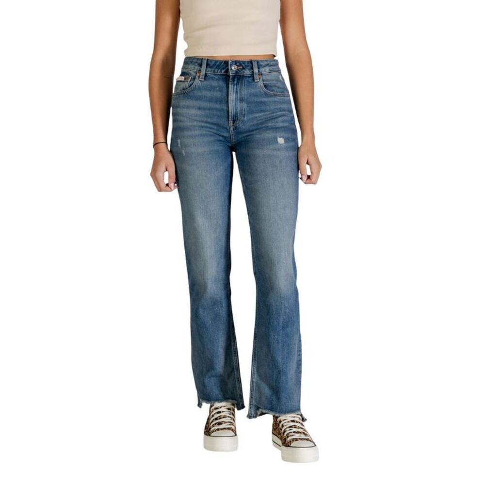 Calvin Klein Jeans Blue Cotton Mom Women's Jeans